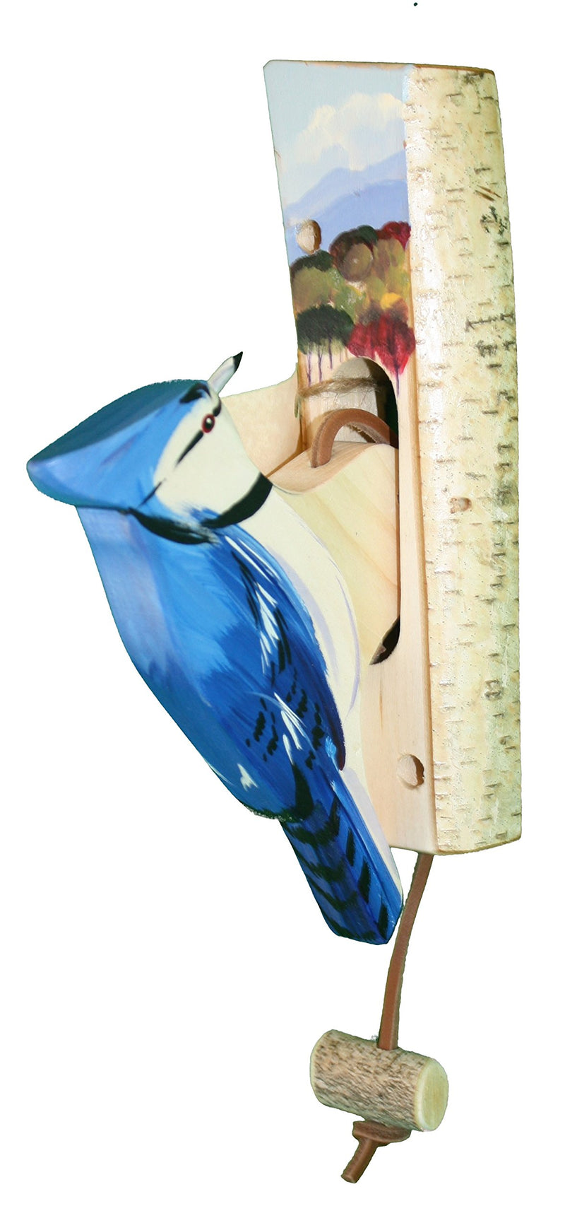 Wooden Bird Door Knockers - Blue Jay