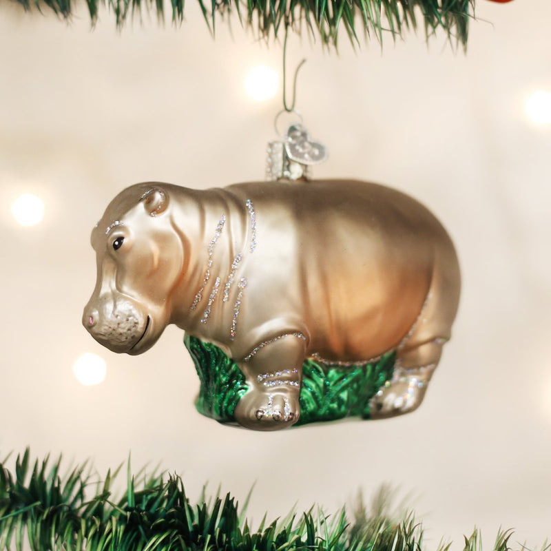 Old World Christmas Hippopotamus - The Country Christmas Loft