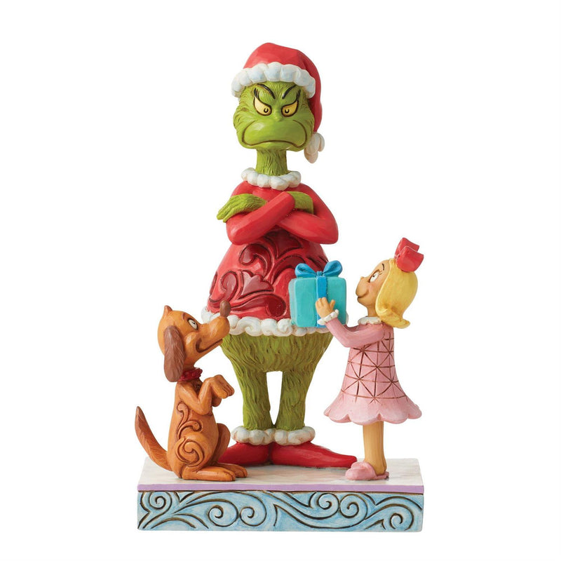 Max and Cindy Giving a Gift to the Grinch
