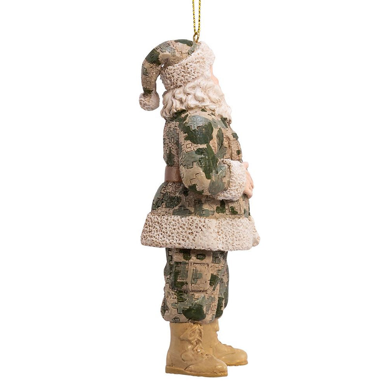 Camouflage Military Santa Ornament - The Country Christmas Loft