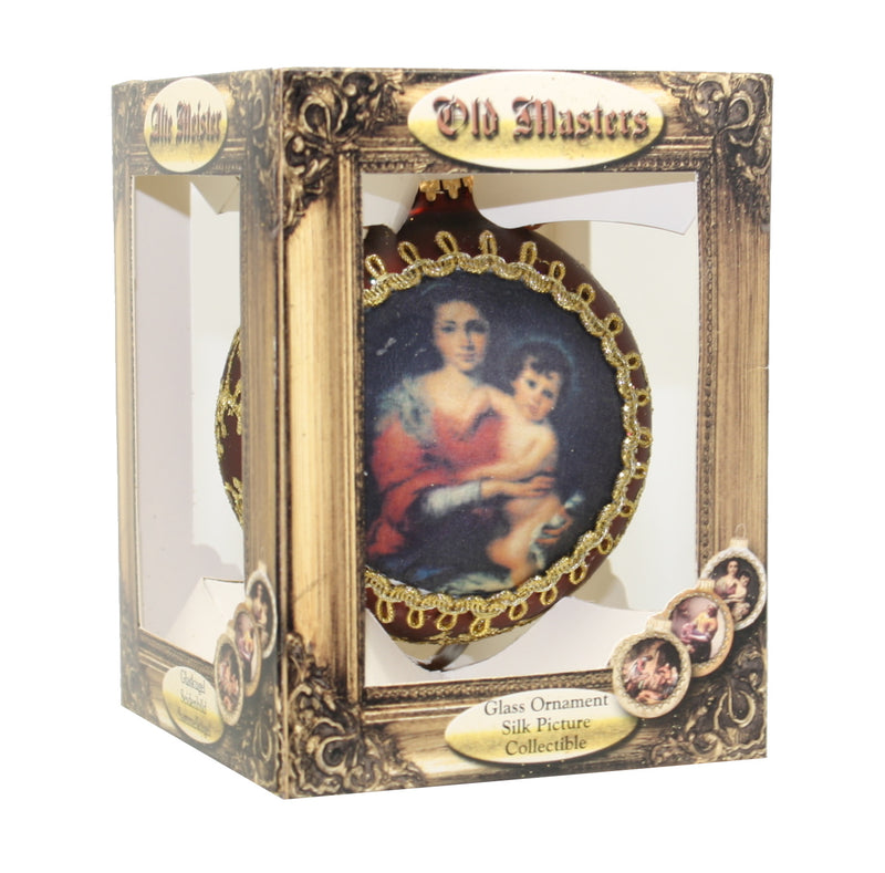 Krebs Masters on Silk 2022 Ornament - Virgin and Child - The Country Christmas Loft