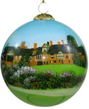 Hand Painted Glass Globe Ornament - Steamship Ticonderoga At The Shelburne Museum - The Country Christmas Loft