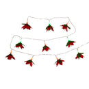10-Light LED Fiber Optic Poinsettia Light Set - The Country Christmas Loft
