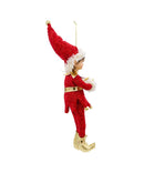 Kringles Red And  Gold Elf Ornament