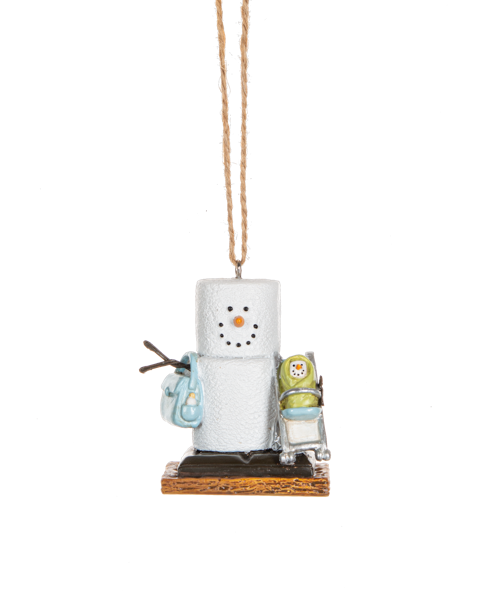 S'mores Baby Ornament - Blue