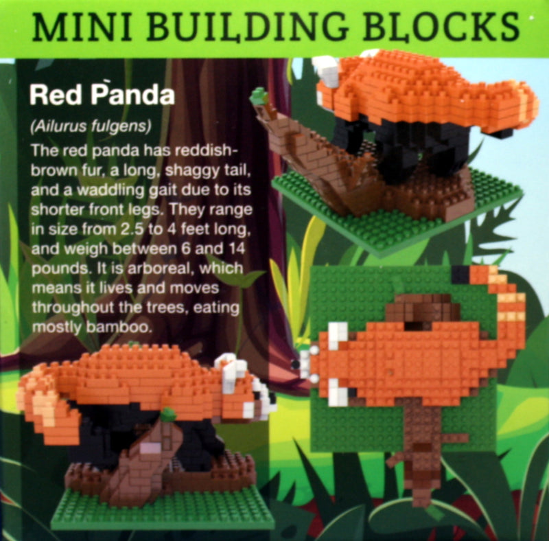 Mini Building Blocks - Red Panda - The Country Christmas Loft