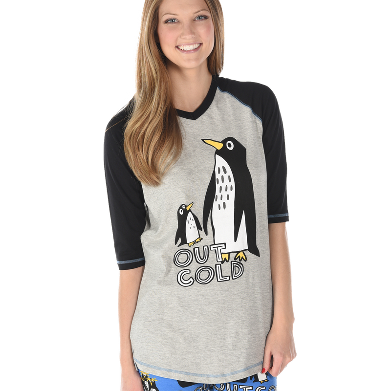 Out Cold - Penguin Tall Tee - - The Country Christmas Loft