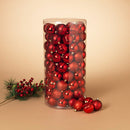 Red Shatterproof Ornament 100 Pack - 60mm