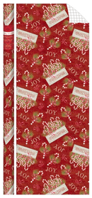 Traditional Roll Wrap - 40" x 288" - Candy Canes - The Country Christmas Loft