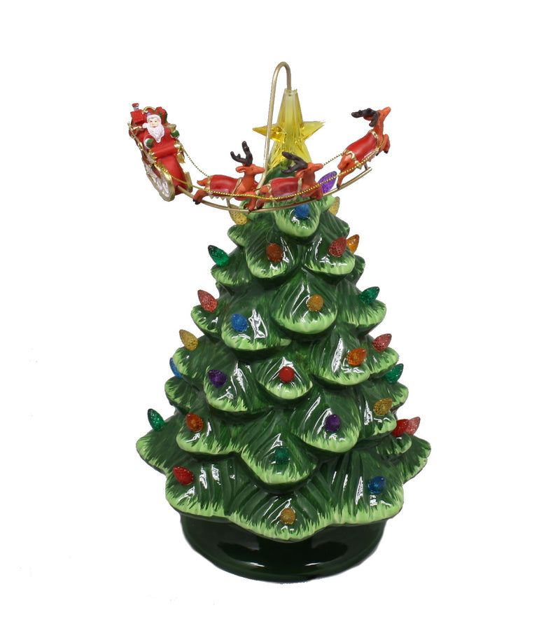 Lighted 12" Ceramic Tree - The Country Christmas Loft