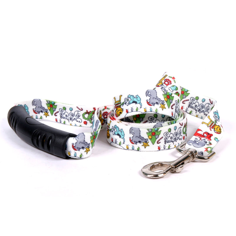 Christmas Dogs EZ-Grip 5 Foot Lead - - The Country Christmas Loft