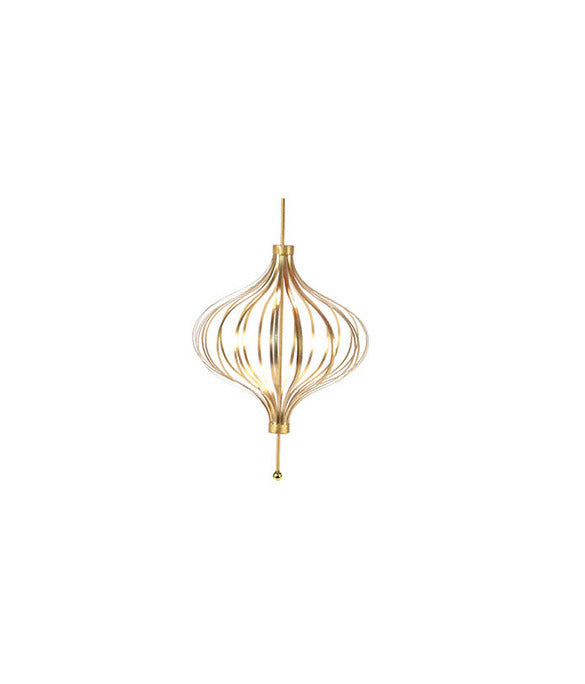 Gold Spinial Ornament -  Large - The Country Christmas Loft