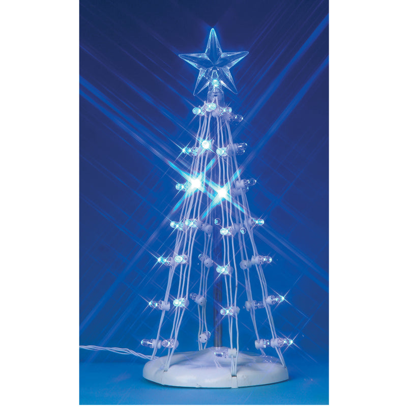 Lighted Silhouette Tree - Blue - 6 Inch - The Country Christmas Loft