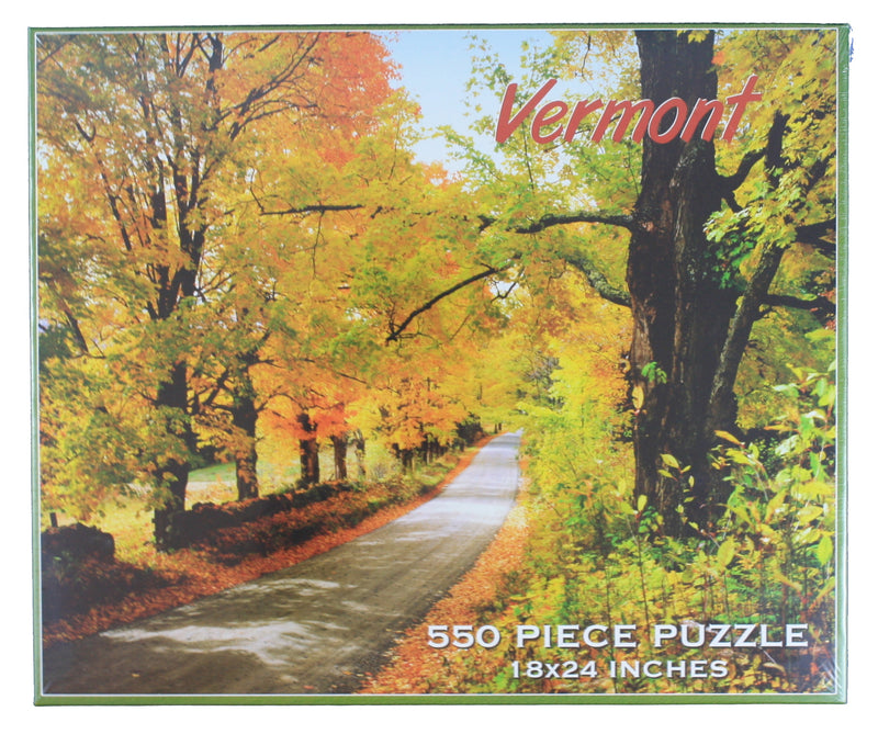Vermont Fall Drive 550 Piece Puzzle - The Country Christmas Loft
