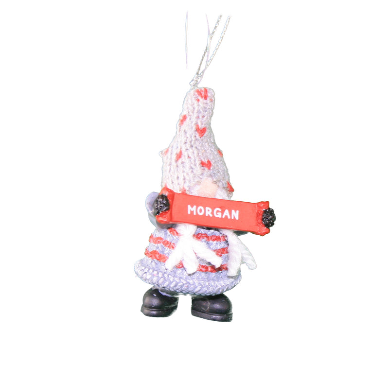 Personalized Gnome Ornament (Letters J-P) - Morgan - The Country Christmas Loft