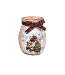 Santa Lit Glass Jar - 4 Inch - The Arrival