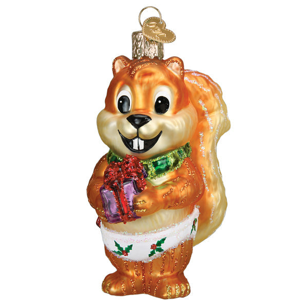Silly Christmas Squirrel Ornament - The Country Christmas Loft