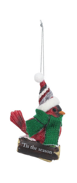 Cozy Bird Ornament - 'Tis the Season - The Country Christmas Loft