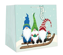Extra Jumbo Gift Bag -  Gnome Trio - The Country Christmas Loft