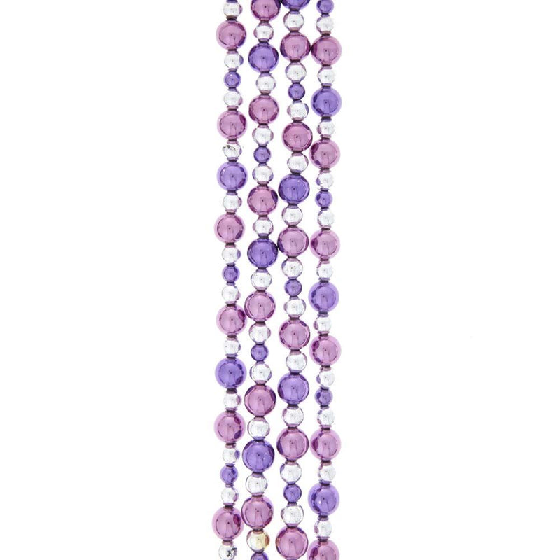 Purple and Silver Garland - 58 Inches - The Country Christmas Loft