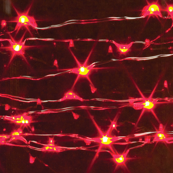 20'L Red Light String UL - The Country Christmas Loft