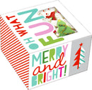Holiday Square Treat Box 2 Pack - Red - The Country Christmas Loft