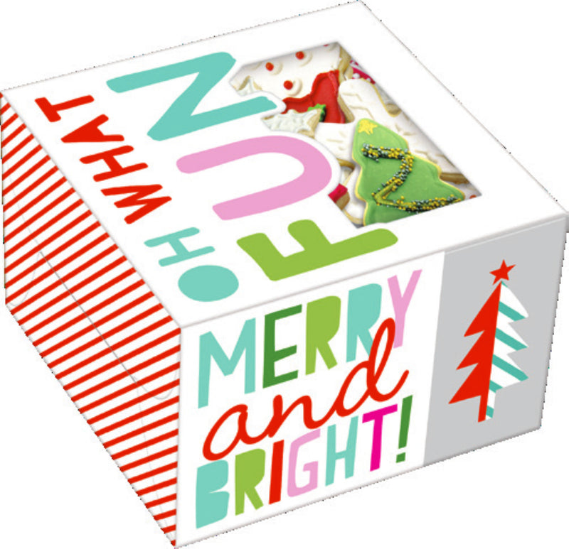 Holiday Square Treat Box 2 Pack - Red - The Country Christmas Loft