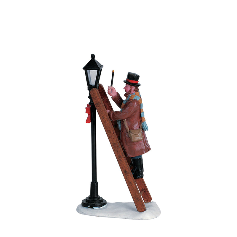 Lamplighter on a Ladder figurine - The Country Christmas Loft