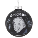 E=Xmas Albert Einstein Glass Christmas Ornament - The Country Christmas Loft