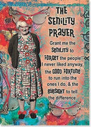 Birthday Card - Senility Prayer - The Country Christmas Loft