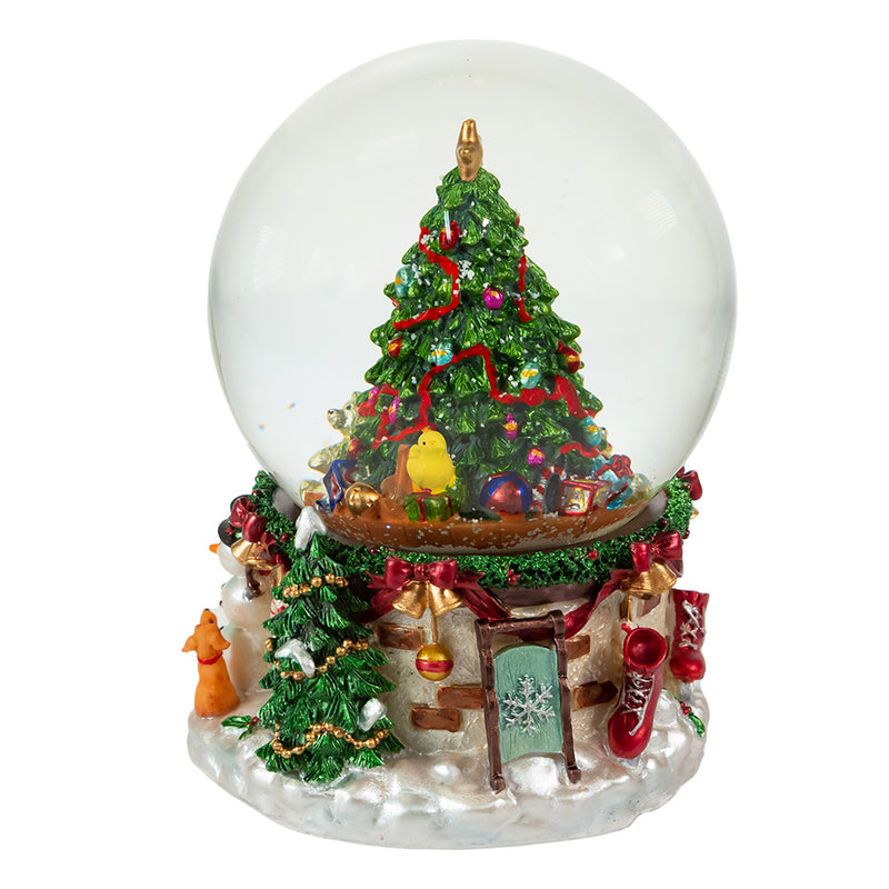 120MM Musical Christmas Tree Water Globe - The Country Christmas Loft