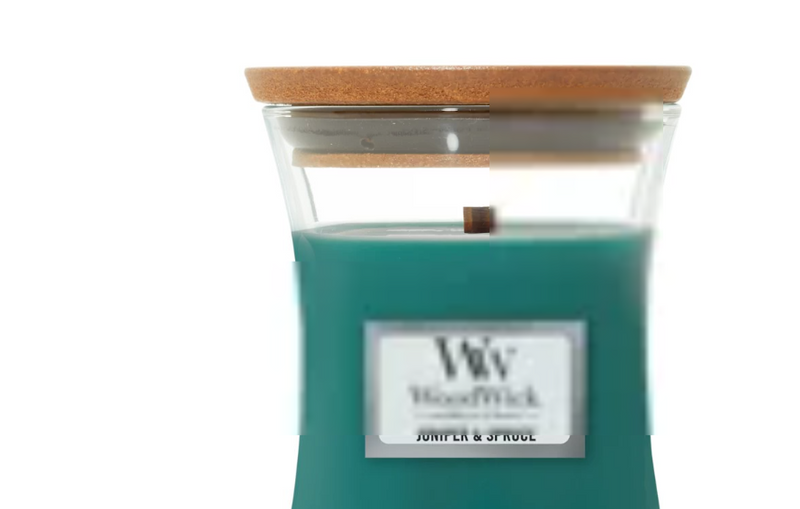 Woodwick Mini Crackling Candle - Juniper and Spruce - The Country Christmas Loft