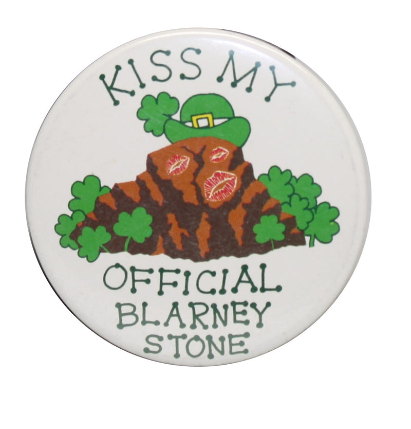 St Patricks Day Pin - Kiss My Official Blarney Stone - The Country Christmas Loft