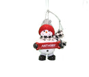 Cozy Snowman Ornament (Letters A - F) - - The Country Christmas Loft