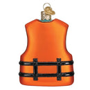 Life Jacket Glass Ornament - The Country Christmas Loft