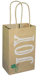 Paper Images Kraft Gift Bag - Joy Jr Cub - The Country Christmas Loft