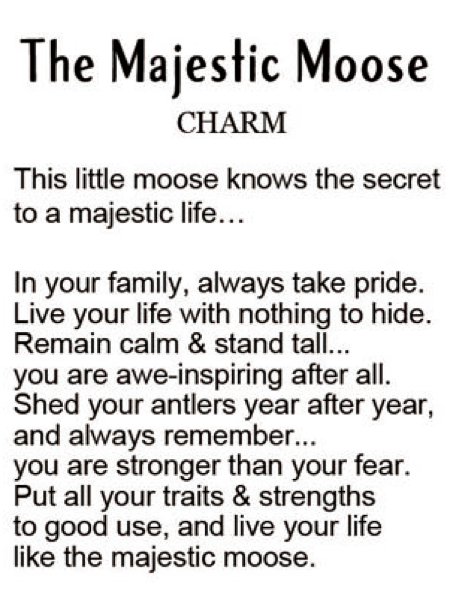 The Majestic Moose Charm