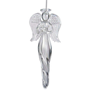 Angel Finial Glass Ornament - Holding a Star - The Country Christmas Loft