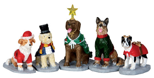 Costumed Canines - 5 Piece Set - The Country Christmas Loft
