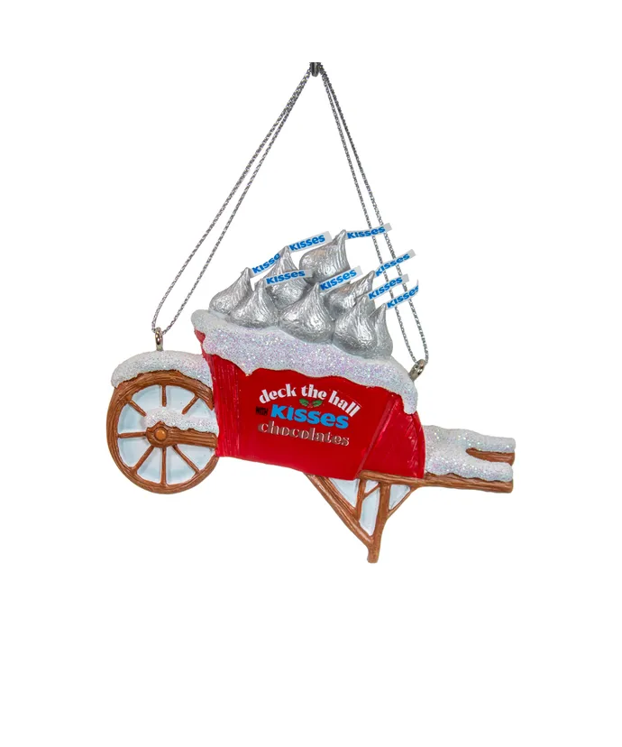 Hershey's Kisses Wheelbarrow Ornament - The Country Christmas Loft