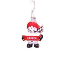 Cozy Snowman Ornament (Letters A - F) - - The Country Christmas Loft