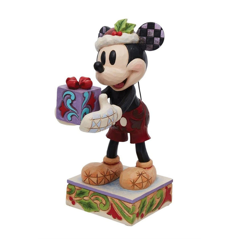 Secret Santa Mickey with Gift - - The Country Christmas Loft