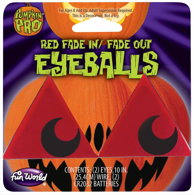 Fade in/Fade out Pumpkin Eyeballs - Red - The Country Christmas Loft