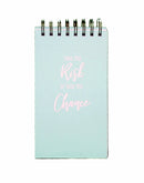 Spiral Chunky Notepad - Take the Risk - The Country Christmas Loft