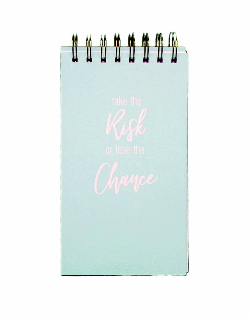 Spiral Chunky Notepad - Take the Risk - The Country Christmas Loft