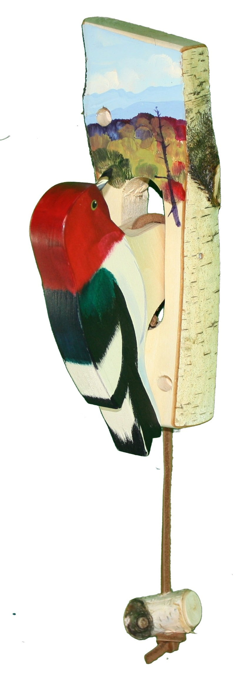 Wooden Bird Door Knockers - Woodpecker