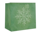 Square Jumbo Gift Bag - Snowflake - The Country Christmas Loft