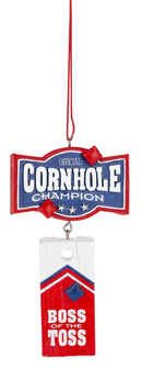 Cornhole Ornament - Boss Of The Toss - The Country Christmas Loft