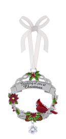Christmas Cardinal Ornament - Thinking of you at Christmas - The Country Christmas Loft