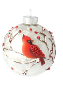 Cardinal Ornament - Round